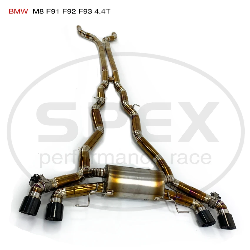 SPEX Performance Titanium Alloy Valve Exhaust CatBack for BMW M8 F91 F93 S63 4.4T Valve Muffler Motor Race Modification System
SPEX Performance Titanium Alloy Valve Exhaust CatBack for BMW M8 F91 F93 S63 4.4T Valve Muffler Motor Race Modification System
