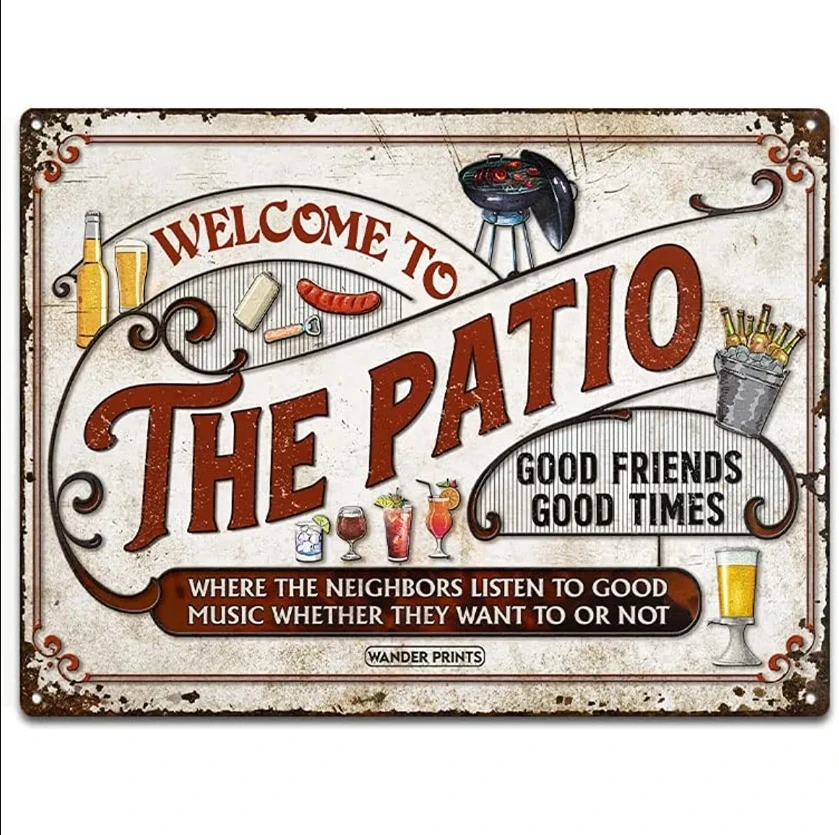 Metal Sign Tin Sign Wall Art Prints Birthday Welcome The Patio Backyard Decor Gifts Christmas Housewarming Outdoor Gift
Metal Sign Tin Sign Wall Art Prints Birthday Welcome The Patio Backyard Decor Gifts Christmas Housewarming Outdoor Gift