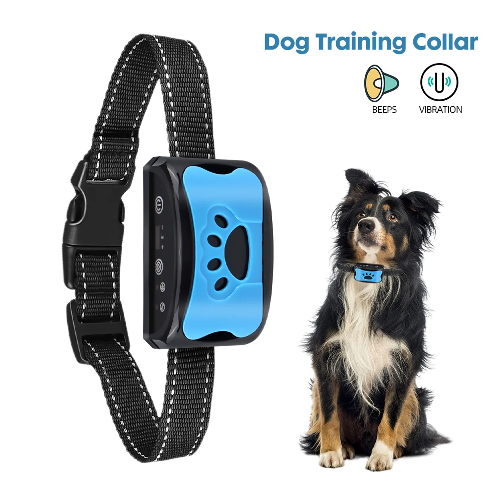 Waterproof Dog Trainer Collar USB Rechargeable Anti Barking Training Collar Device with Vibration Sound Shock
Waterproof Dog Trainer Collar USB Rechargeable Anti Barking Training Collar Device with Vibration Sound Shock