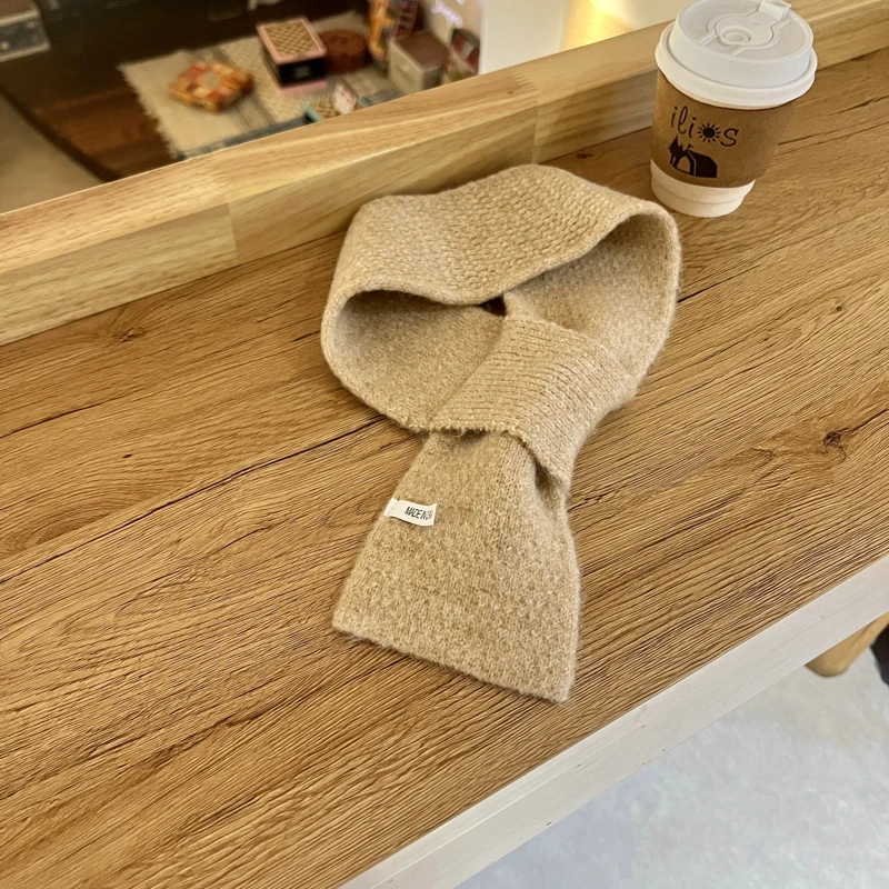 Solid Color Knitted Scarf Winter Lazy Man Cross Short Scarf Women Khaki Warm Scarf For Women 36 Mallzona S100fa4e6092d49c2be4d9e6f9aadc9e2W Solid Color Knitted Scarf Winter Lazy Man Cross Short Scarf Women Khaki Warm Scarf For Women Mallzona