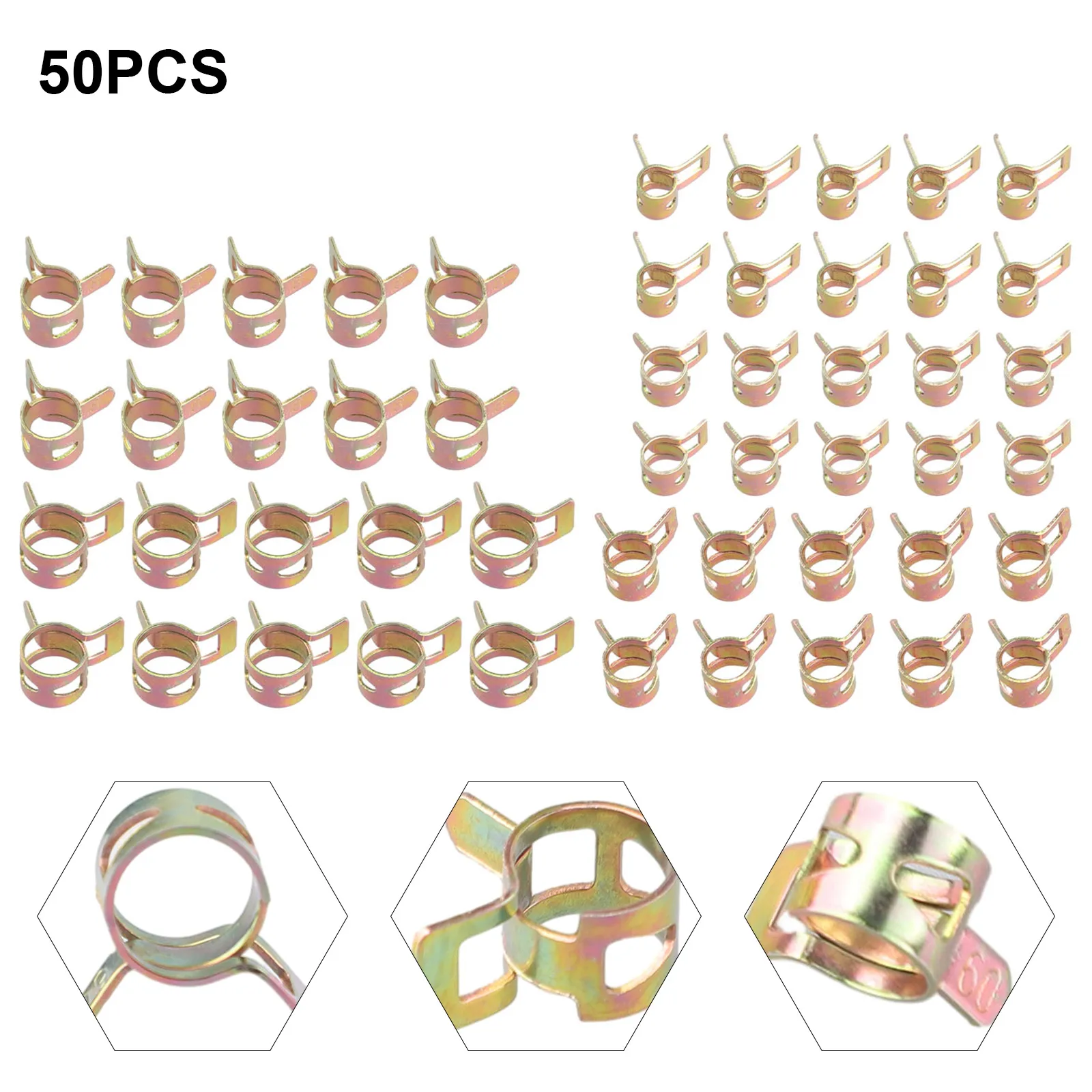 50 Pcs Car Spring Clip Fuel Oil Water Line Hose Pipe Air Tube Clamps Fastener 5/6/7/8/9mm Car Styling Replacement Clips
50 Pcs Car Spring Clip Fuel Oil Water Line Hose Pipe Air Tube Clamps Fastener 5/6/7/8/9mm Car Styling Replacement Clips
