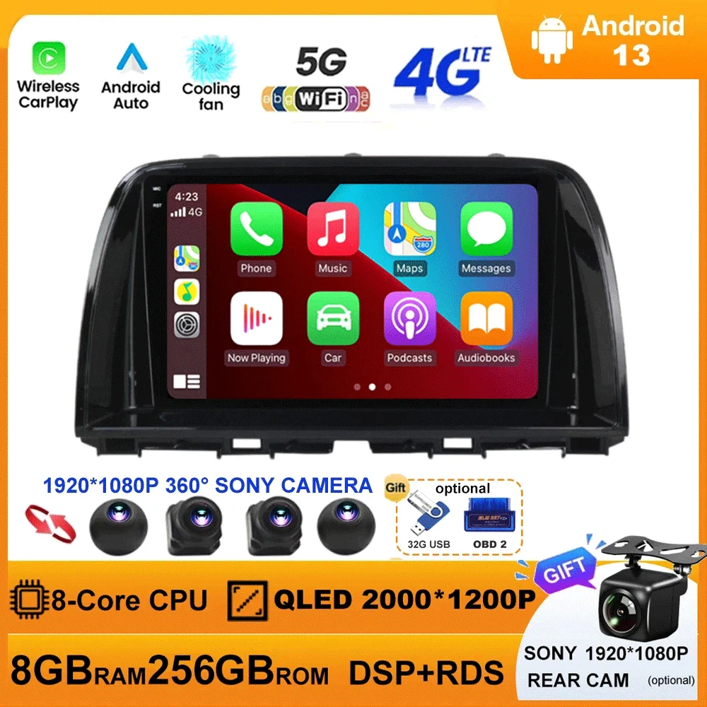 Автомобильный радиоприемник Android 13 для Mazda CX5 CX-5 CX 5 2012 - 2015 Carplay Автомобильный мультимедийный Android Авто WIFI 4G QLED экран GPS навигация
Автомобильный радиоприемник Android 13 для Mazda CX5 CX-5 CX 5 2012 - 2015 Carplay Автомобильный мультимедийный Android Авто WIFI 4G QLED экран GPS навигация