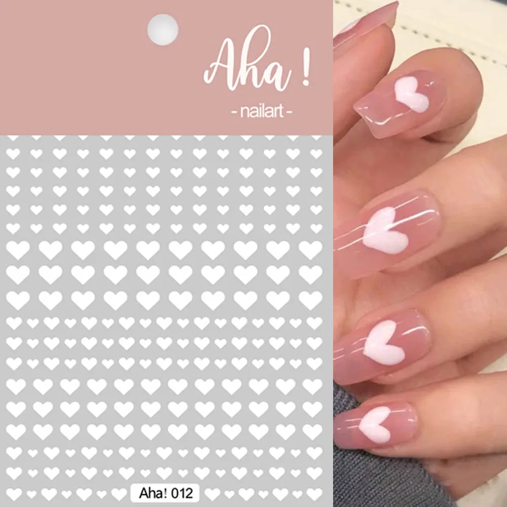 3D Valentine Day Love Heart Nail Stickers 8x10cm Red Black White Gold Self-adhesive Heart Decal 2023 Girl Heart Manicure Silder
3D Valentine Day Love Heart Nail Stickers 8x10cm Red Black White Gold Self-adhesive Heart Decal 2023 Girl Heart Manicure Silder