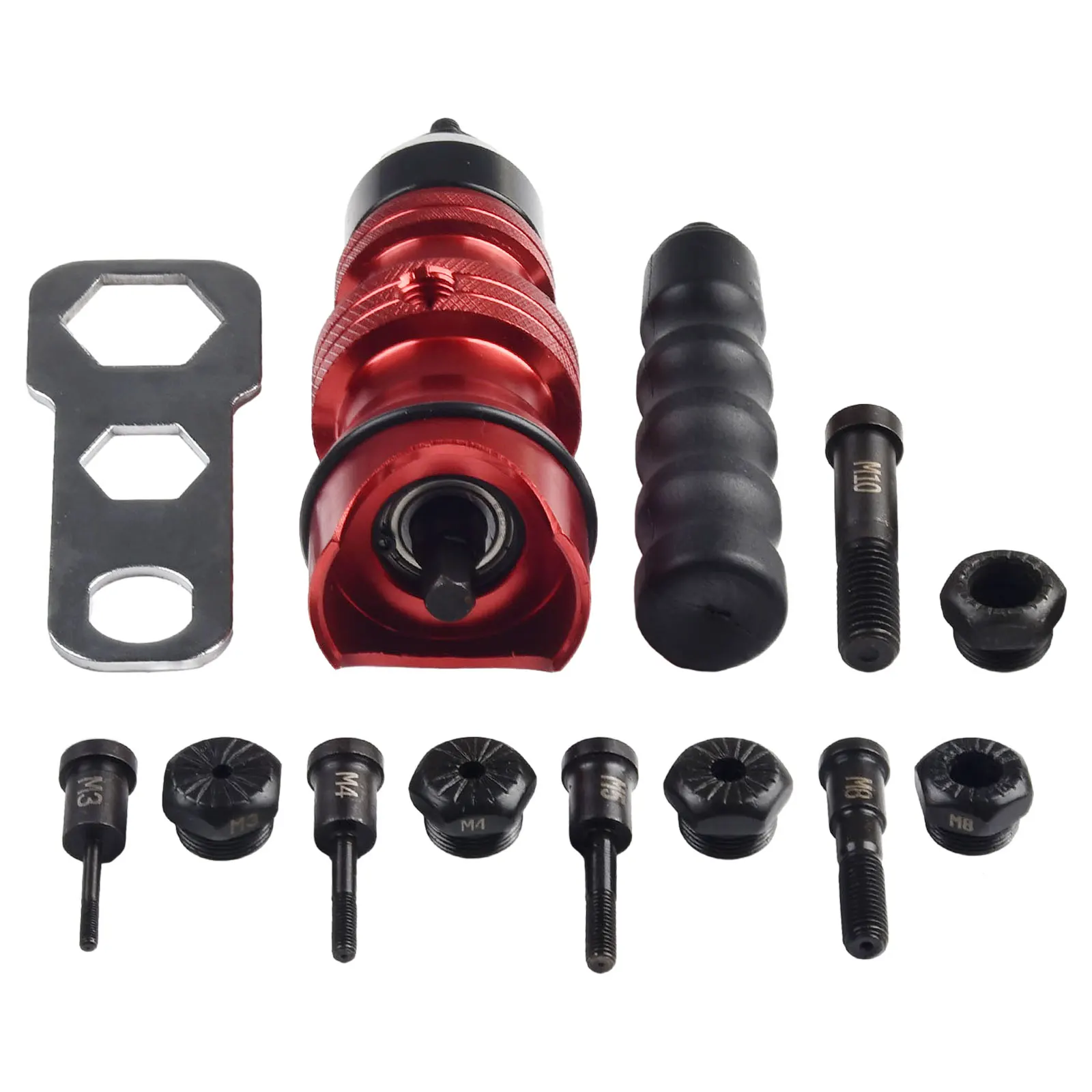 High Quality Power Tools Accessories Rivet Nut Nut Riveter Easy To Use High Carbon Steel Rivet Nut Tool Adapter
High Quality Power Tools Accessories Rivet Nut Nut Riveter Easy To Use High Carbon Steel Rivet Nut Tool Adapter