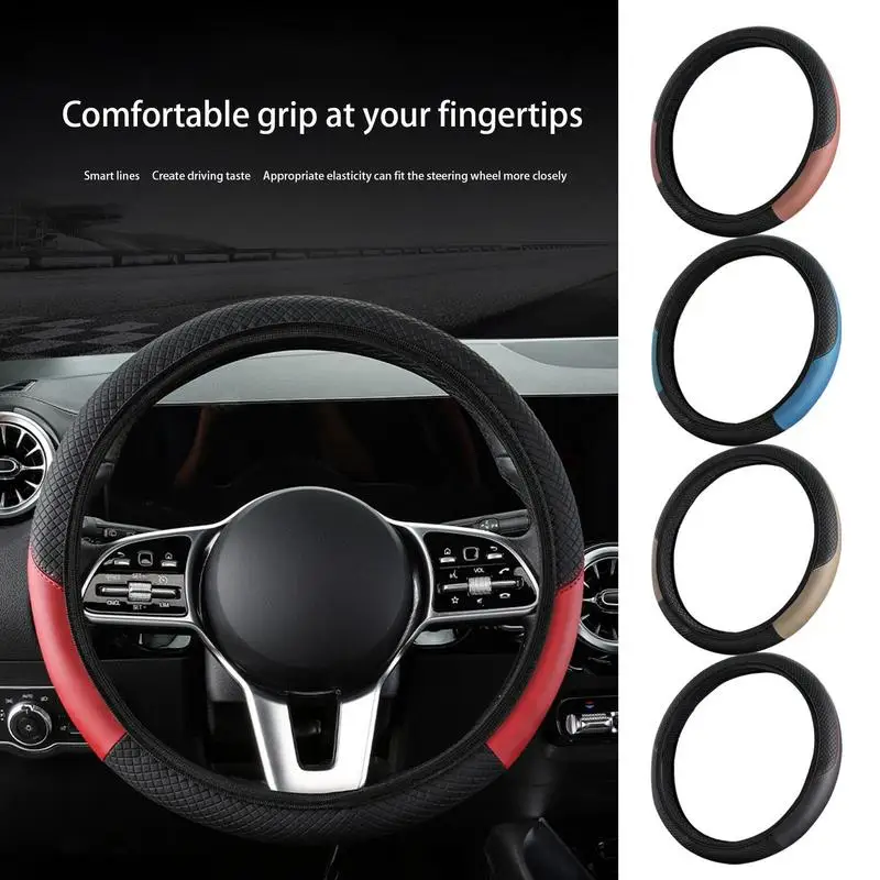 

Car Steering Wheel Cover Anti Scratch Auto Steering Protector Car Comfortable Handle Cover Vehicles Interior Steering Covers