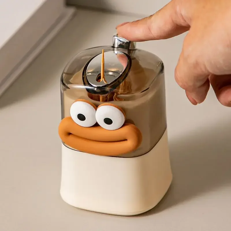 Creative Toothpick Storage Box Automatic Pop-up Toothpick Box Home Living Room Dining Room Push-type Toothpick Holder
Creative Toothpick Storage Box Automatic Pop-up Toothpick Box Home Living Room Dining Room Push-type Toothpick Holder