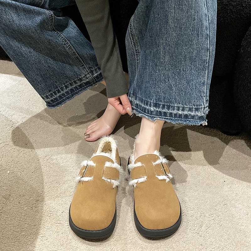 Women's Casual Shoes Round Head Flat Short Plush Inside 2023 Winter New Warm Women's Shoes Zapatos Para Mujeres Women Shoes
Women's Casual Shoes Round Head Flat Short Plush Inside 2023 Winter New Warm Women's Shoes Zapatos Para Mujeres Women Shoes