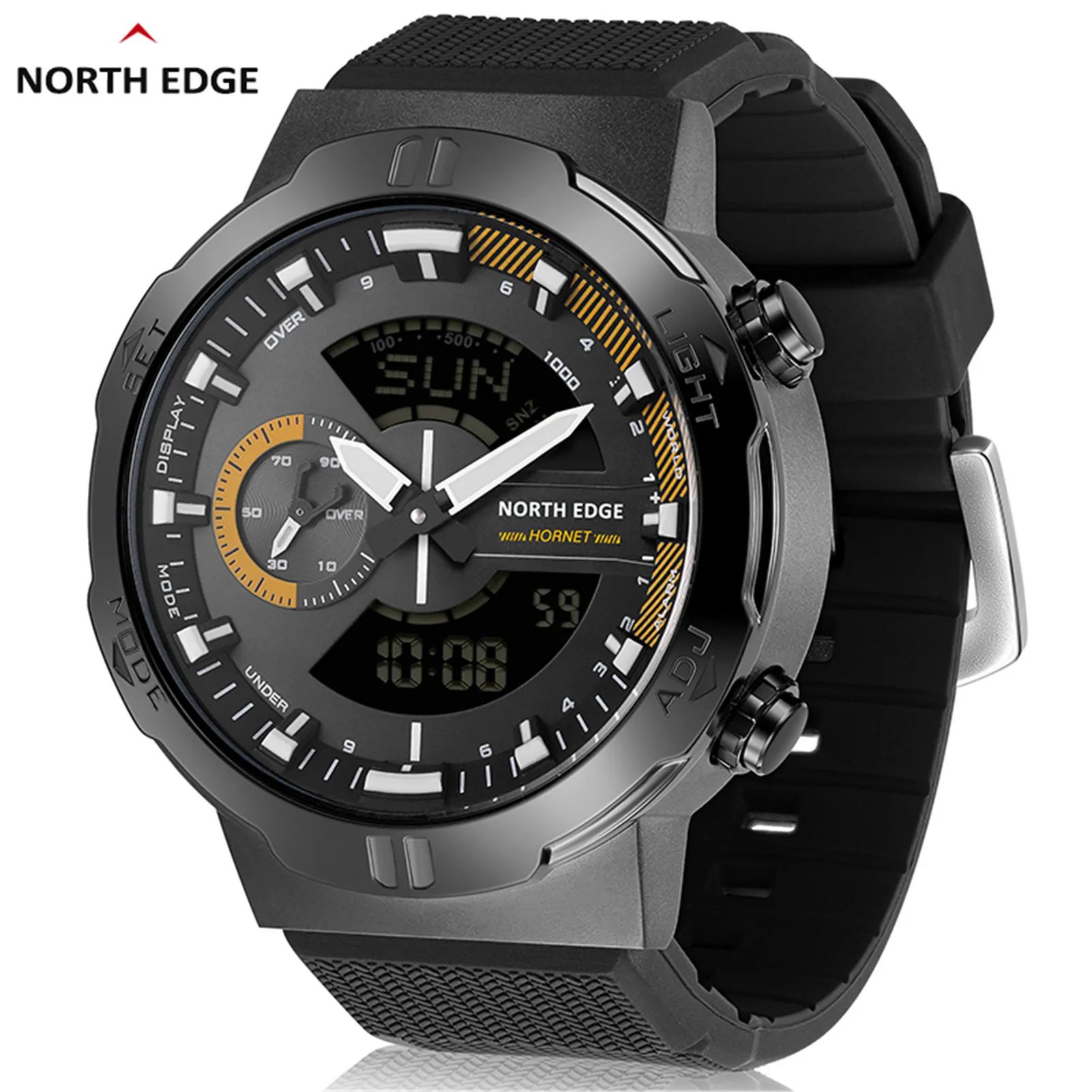 North Edge HORNET Outdoor Men Digital Sports Smart Watch LED Screen Luminous Waterproof With Stopwatch Alarm | Электроника