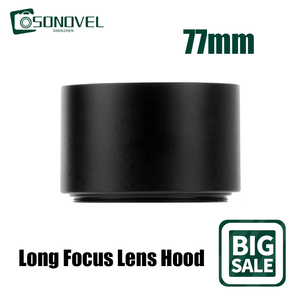 77 77mm Metal Hood Long Focus Lens For Olympus Fuji Nikon Sony Canon EOS DSLR 800D 200D 80D 77D 60D 7D 6D 5Ds 5D3 Accessories
77 77mm Metal Hood Long Focus Lens For Olympus Fuji Nikon Sony Canon EOS DSLR 800D 200D 80D 77D 60D 7D 6D 5Ds 5D3 Accessories