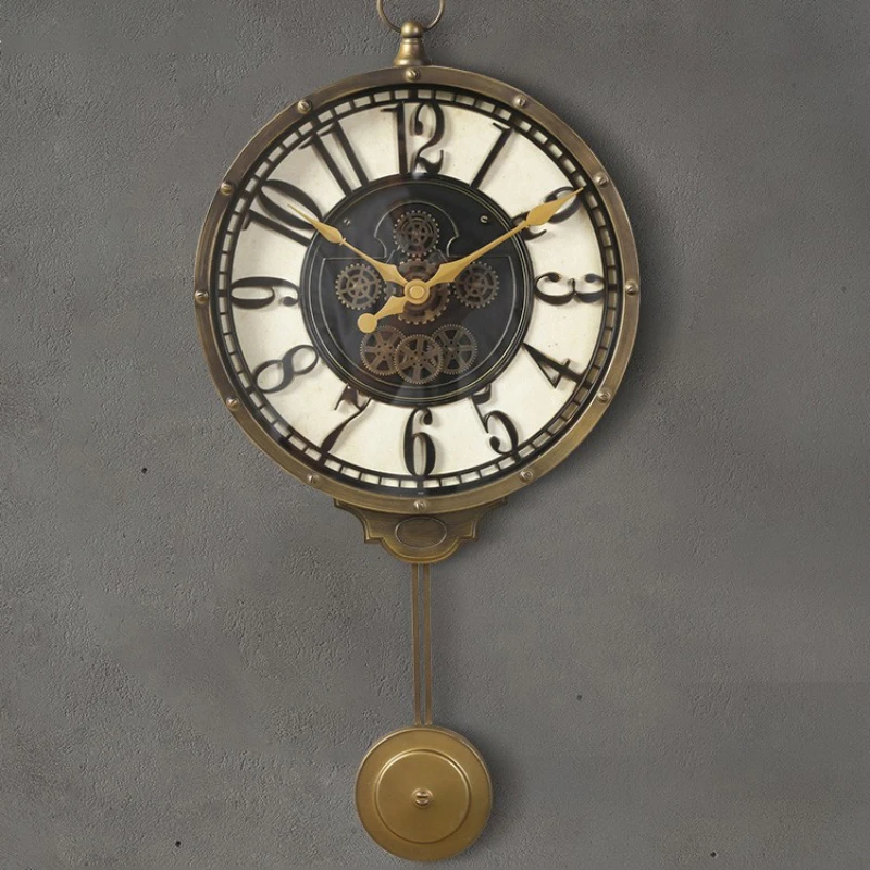 Настенные часы в стиле ретро, бытовые современные украшения, модные Подвесные часы для гостиной, креативные бесшумные механические наручные часы с подвесным механизмом
Настенные часы в стиле ретро, бытовые современные украшения, модные Подвесные часы для гостиной, креативные бесшумные механические наручные часы с подвесным механизмом