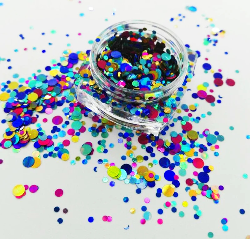 Holographic Glitter Mix Dots Nail Art Glitter Round Shapes Confetti Sequin Acrylic Tips Gel Nail Art & Acrylic ##6
Holographic Glitter Mix Dots Nail Art Glitter Round Shapes Confetti Sequin Acrylic Tips Gel Nail Art & Acrylic ##6