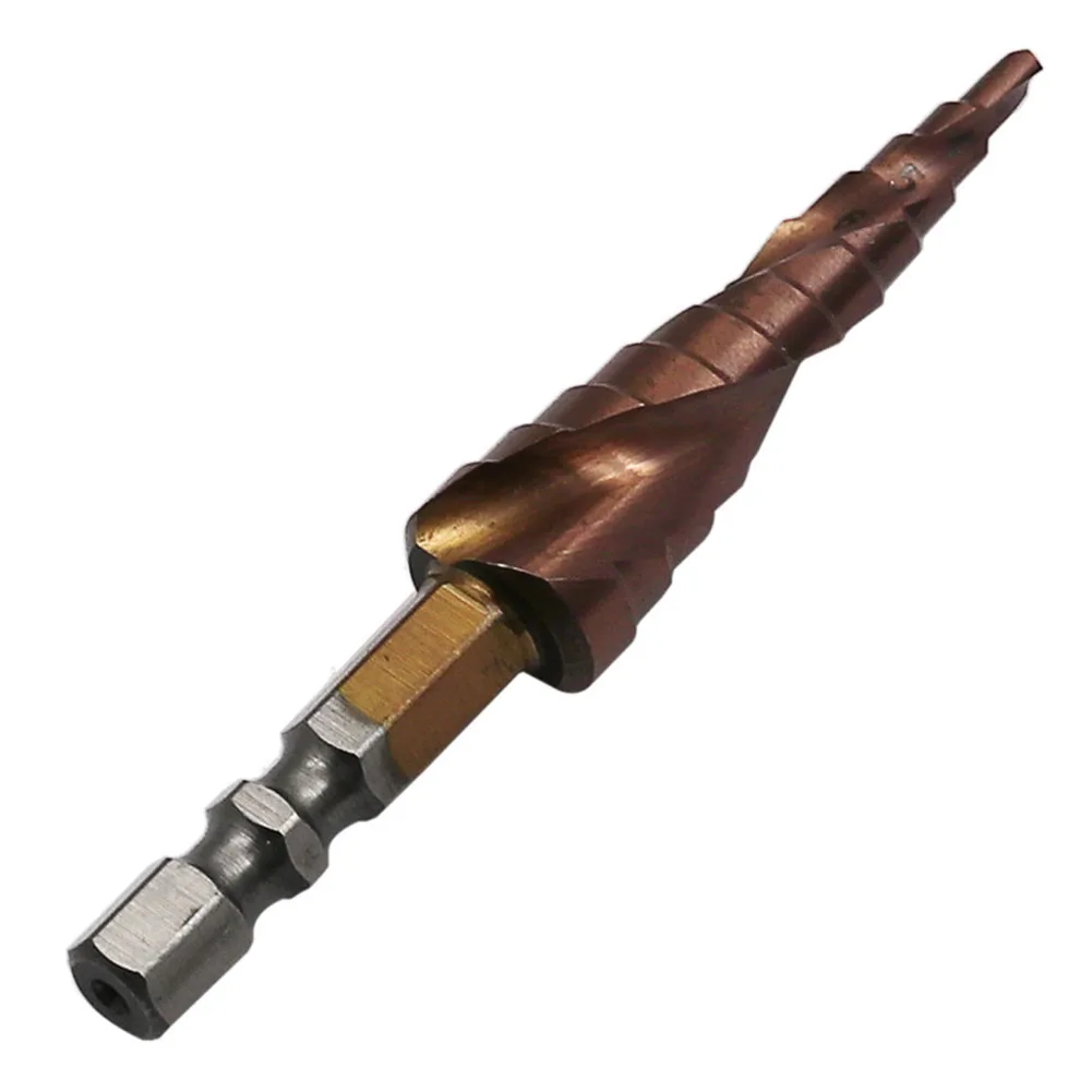 M35 Cobalt Step Drill Bit Double-Edged Spiral Groove Ladder Drill 3-13mm For Stainless Steel Hole Opener
M35 Cobalt Step Drill Bit Double-Edged Spiral Groove Ladder Drill 3-13mm For Stainless Steel Hole Opener