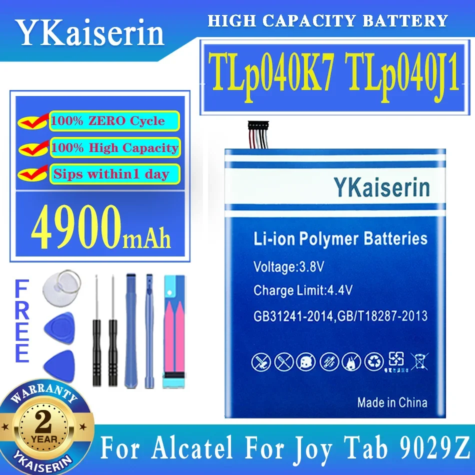 Аккумулятор ykaisin TLp040K7 TLp040J1 4900 мАч для планшета Alcatel A30 4G LTE 9024 Вт 8,0 дюйма/для Joy Tab 9029Z
Аккумулятор ykaisin TLp040K7 TLp040J1 4900 мАч для планшета Alcatel A30 4G LTE 9024 Вт 8,0 дюйма/для Joy Tab 9029Z