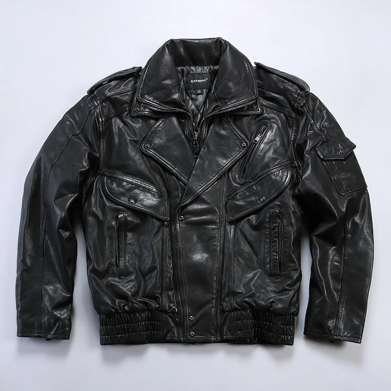 Autumn and winter models men's jacket cotton retro leisure vegetable tanned sheepskin double layer lapel hunting leather jacket
Autumn and winter models men's jacket cotton retro leisure vegetable tanned sheepskin double layer lapel hunting leather jacket