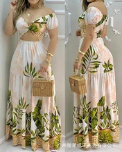 Color Printed Dress Summer Kink V Neck Sexy Strapless Hollow Out Maxi Dresses 2022 High Waist Fashion Female Long Dress 
Color Printed Dress Summer Kink V Neck Sexy Strapless Hollow Out Maxi Dresses 2022 High Waist Fashion Female Long Dress