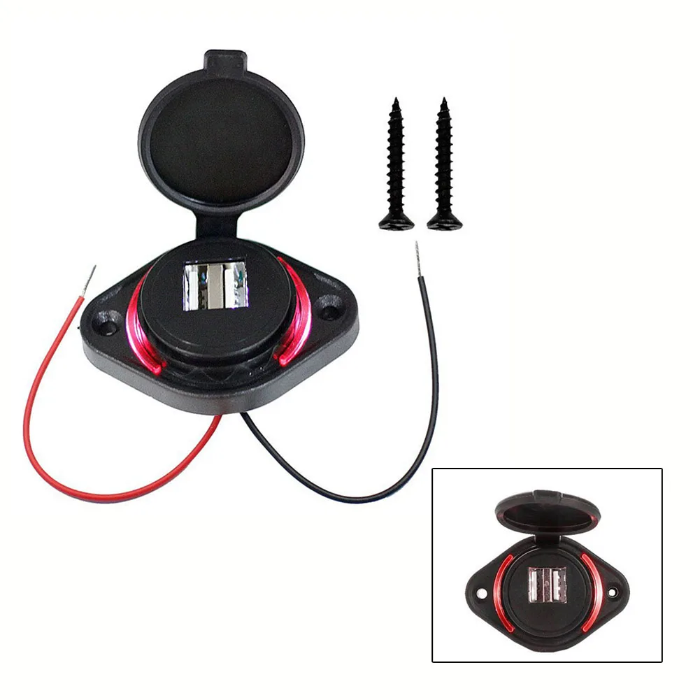 USB Charger DC 12-24V For Motorcycles Cars Boats ATV UTV Campers Dual USB Car Charger
USB Charger DC 12-24V For Motorcycles Cars Boats ATV UTV Campers Dual USB Car Charger