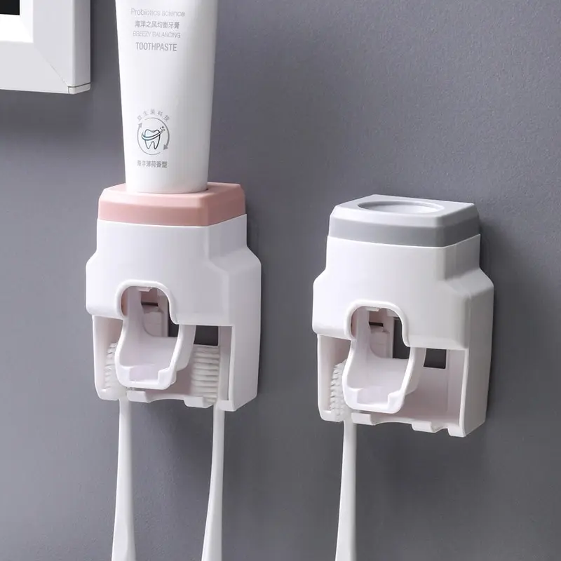 Automatic Toothpaste Dispenser Creative Wall Mount and Small Toothbrush Holder Toothpaste Squeezer for Family Shower Bathroom
Automatic Toothpaste Dispenser Creative Wall Mount and Small Toothbrush Holder Toothpaste Squeezer for Family Shower Bathroom