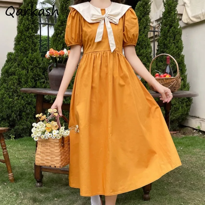 Patchwork Women Dresses Summer Elegant Holiday Schoolgirls Korean Style Lace Up Puff Sleeve Lovely Fashion Sweet Casual Slouchy
Patchwork Women Dresses Summer Elegant Holiday Schoolgirls Korean Style Lace Up Puff Sleeve Lovely Fashion Sweet Casual Slouchy