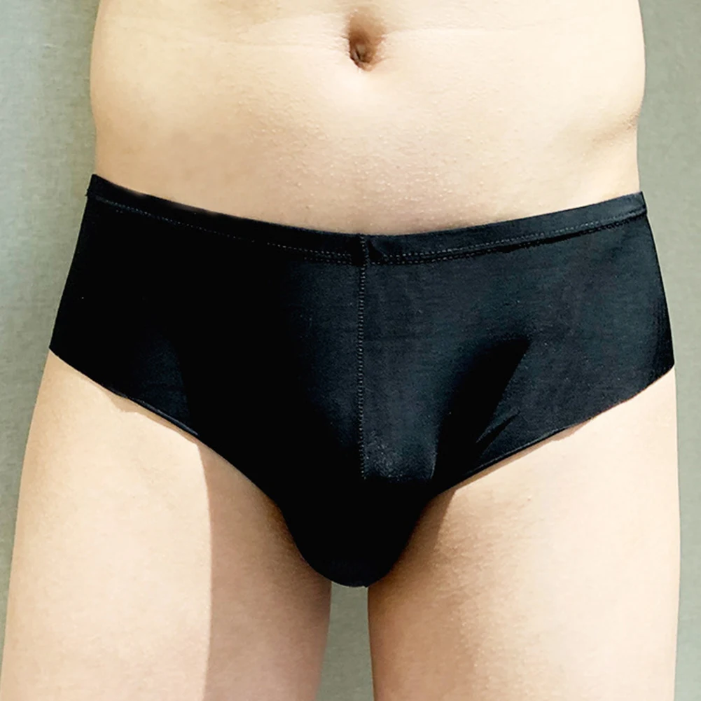 Men Trunks Big Bulge Pouch Ultra-Thin Ice Silk Briefs Underwear Breathable Seamless Solid Underpants Home Boxer Homme Sleepwear
Men Trunks Big Bulge Pouch Ultra-Thin Ice Silk Briefs Underwear Breathable Seamless Solid Underpants Home Boxer Homme Sleepwear
