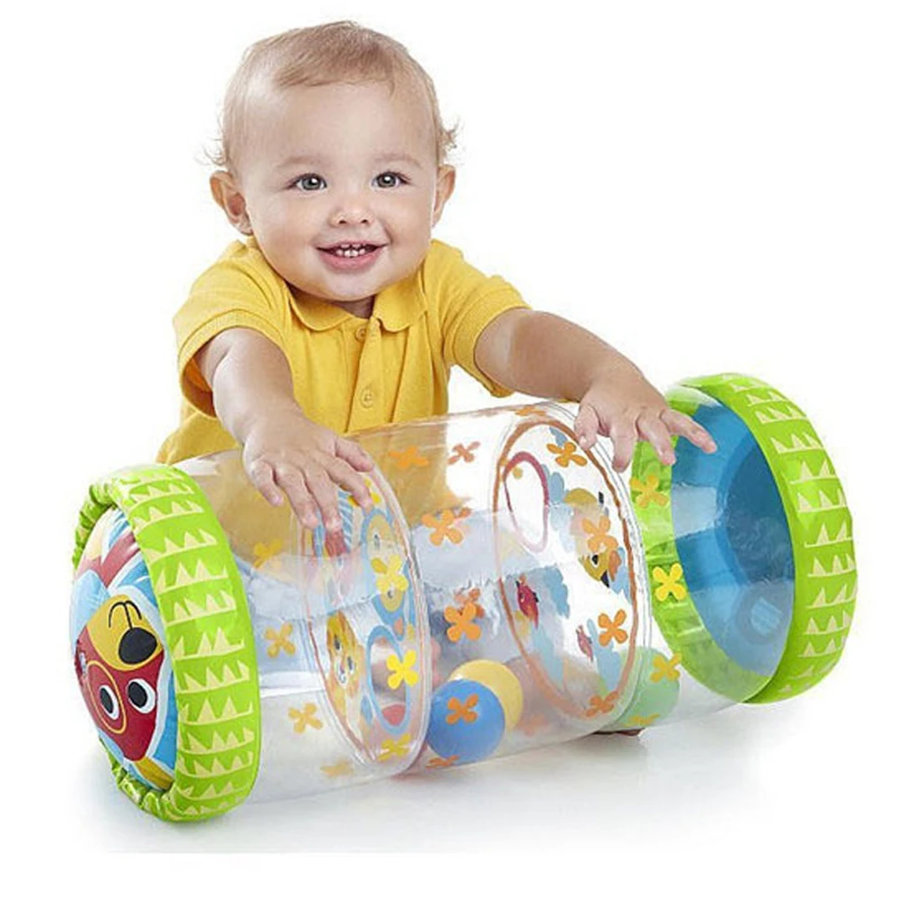 Фото Надувная Детская игрушка для раннего развития с погремушкой и мячом из | Интерактивные игрушки для малышей (1005003693681762)