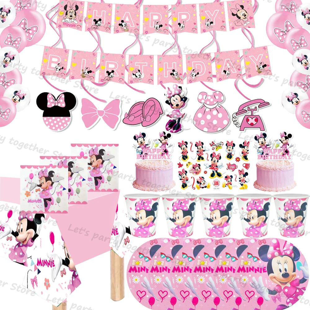 Disney Pink Minnie Mouse Christmas Girls Birthday Party Accessories Paper Tableware Cup Plate Kid Favor Gifts Party Decorations
Disney Pink Minnie Mouse Christmas Girls Birthday Party Accessories Paper Tableware Cup Plate Kid Favor Gifts Party Decorations