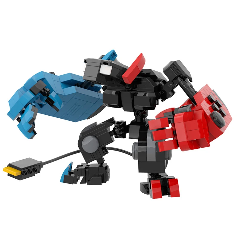 

Игровая консоль, преобразованная в модель Mecha, строительные блоки MOC C9673, блоки-роботы, игрушки «сделай сам» для детей, мальчиков и девочек, подарок на день рождения