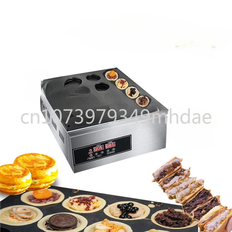 

Wheel Cake Making Machine Pie Maker Snack Equipment with CE Commercial Red Bean Cake Wheel Machine 16 Hole Automatic