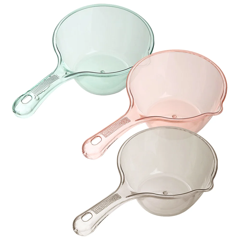 3pcs Versatile Ladle Kitchen Water Scoop Long Handle Water Scoop Bathing Ladle Container
3pcs Versatile Ladle Kitchen Water Scoop Long Handle Water Scoop Bathing Ladle Container