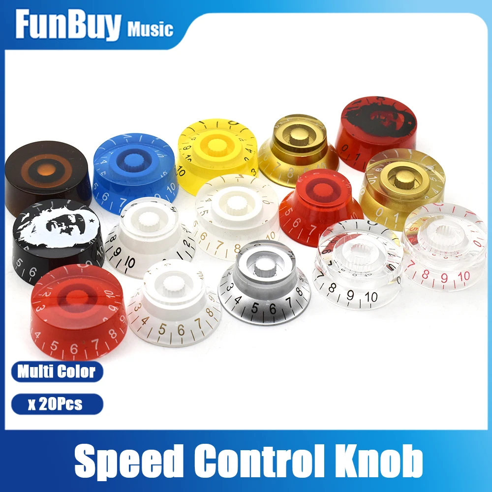 20pcs Cap Straight Shape Speed Control Knob Acrylic Transparent Guitar Potentiometer Knobs for LP Electric Guitar
20pcs Cap Straight Shape Speed Control Knob Acrylic Transparent Guitar Potentiometer Knobs for LP Electric Guitar