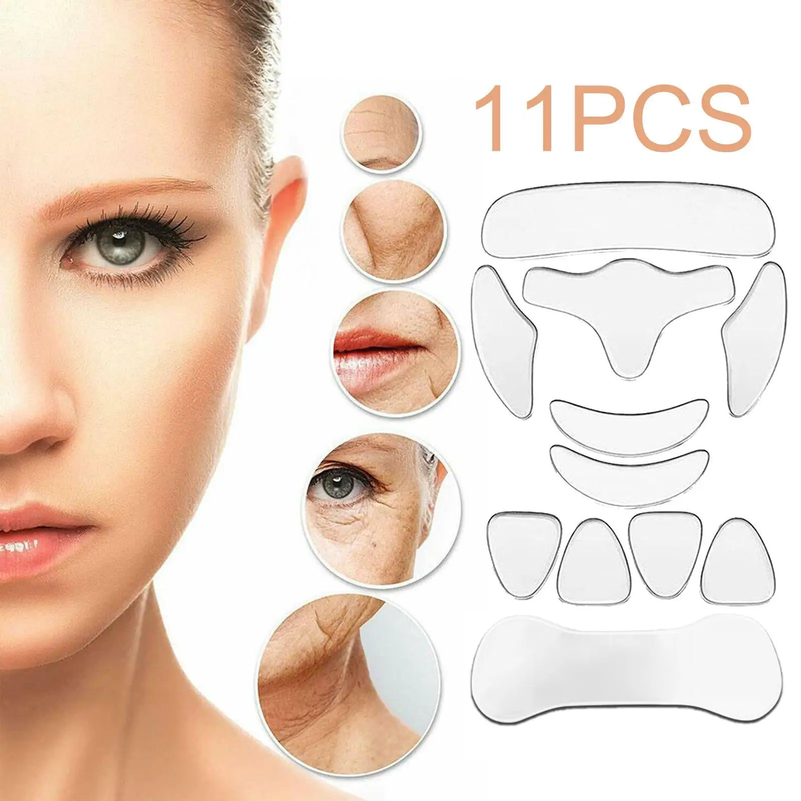 11pcs/set Silicone Anti-Wrinkle Pad Face Forehead Neck Hand Care Skin Lifting Sticker Pad Anti-Wrinkle Aging Patch for Women
11pcs/set Silicone Anti-Wrinkle Pad Face Forehead Neck Hand Care Skin Lifting Sticker Pad Anti-Wrinkle Aging Patch for Women