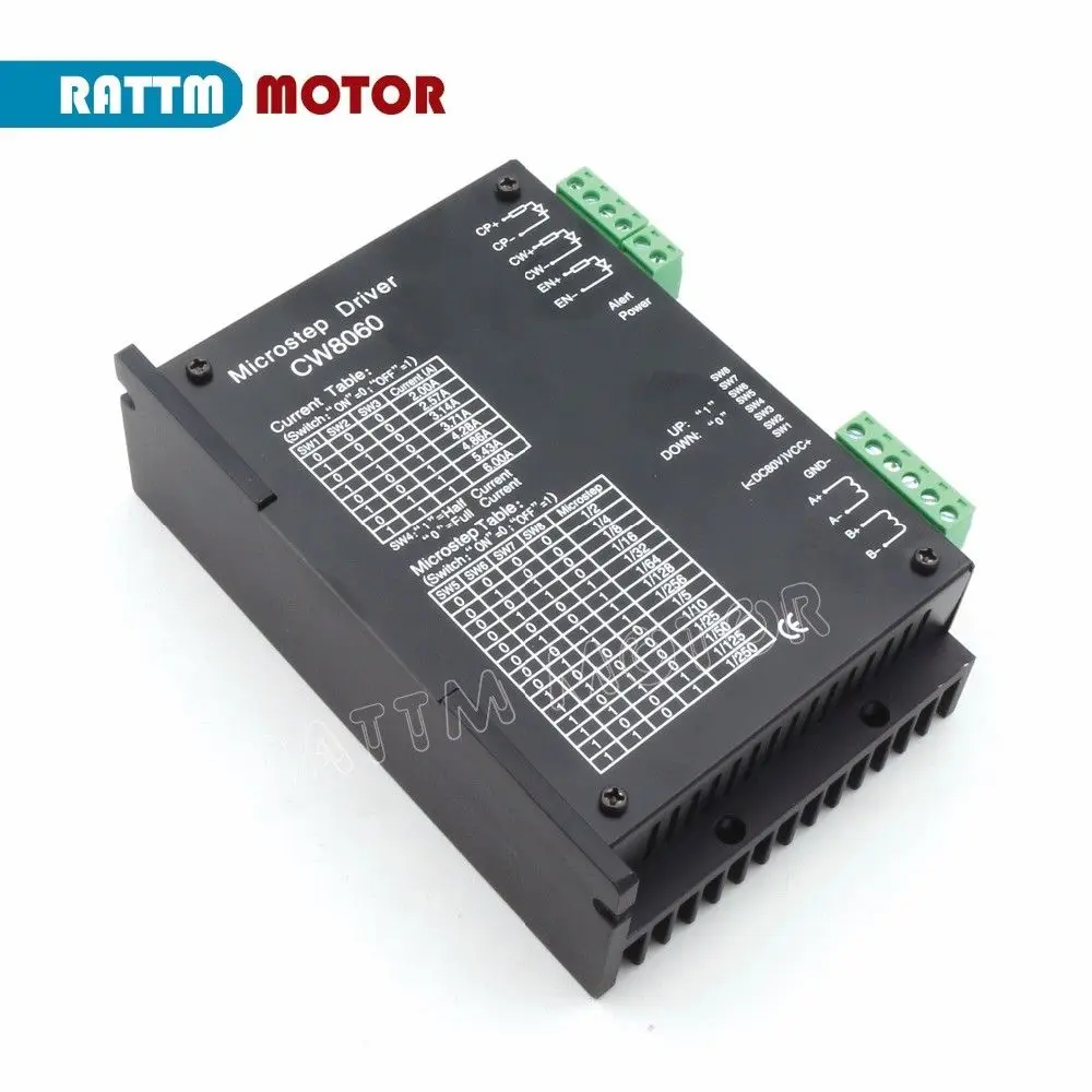 1Pc CW8060 CNC Nema23 Nema34 Stepper Motor Driver Controller 80VDC 6A/256 Microstep for CNC Router『EU Free Ship』
1Pc CW8060 CNC Nema23 Nema34 Stepper Motor Driver Controller 80VDC 6A/256 Microstep for CNC Router『EU Free Ship』