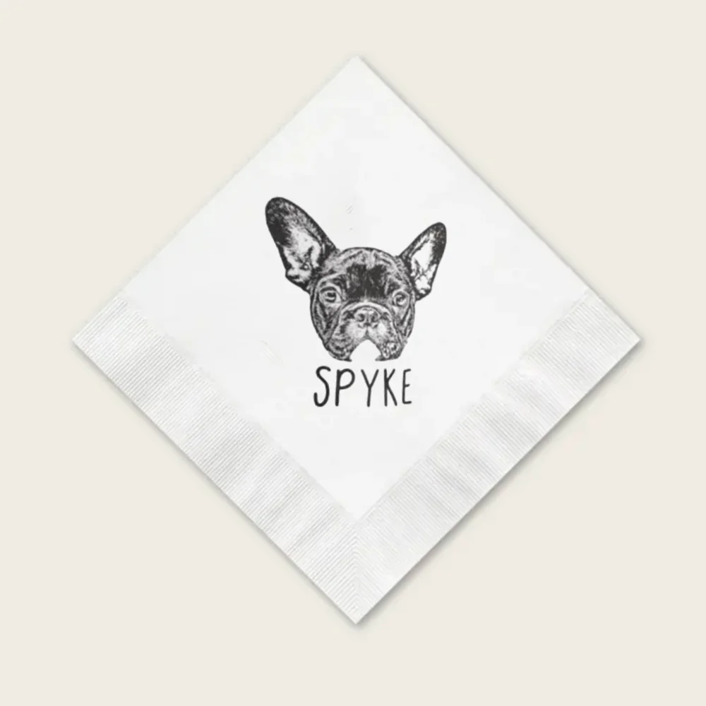 50pcs Custom Dog Wedding Cocktail Napkins, Personalized Dog Birthday Napkins,Dog Baby Shower and Baptism Napkins Picture Napkins
50pcs Custom Dog Wedding Cocktail Napkins, Personalized Dog Birthday Napkins,Dog Baby Shower and Baptism Napkins Picture Napkins