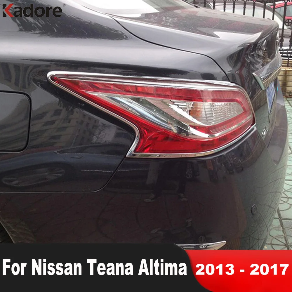 Для Nissan Teana L33 Altima 2013 2014 2015 2016 2017, хромированная Автомобильная задняя лампа, обшивка задних фонарей, аксессуары для задних фонарей
Для Nissan Teana L33 Altima 2013 2014 2015 2016 2017, хромированная Автомобильная задняя лампа, обшивка задних фонарей, аксессуары для задних фонарей