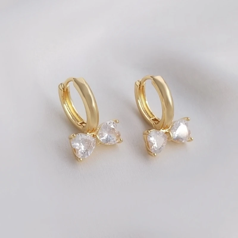 14K Color Retention Real Gold Plated Copper Round Bowknot Hoop Earrings Fashion Jewelry
14K Color Retention Real Gold Plated Copper Round Bowknot Hoop Earrings Fashion Jewelry