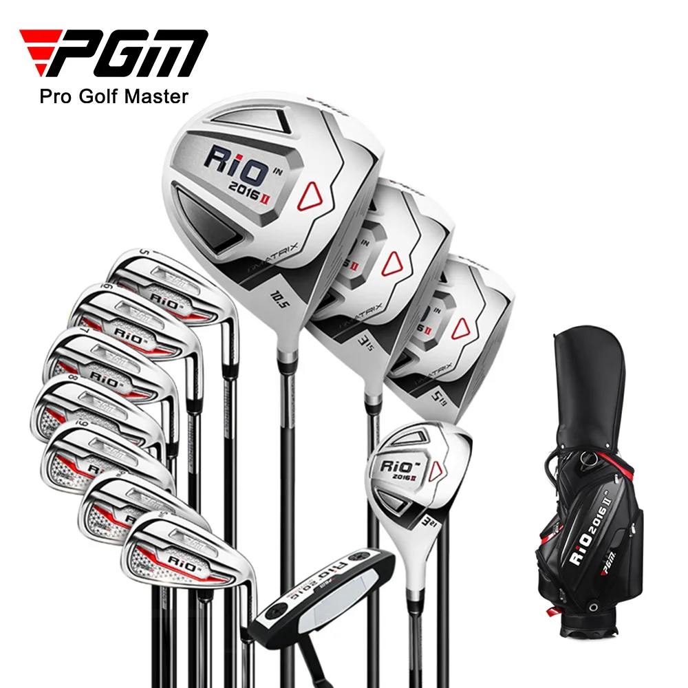 

PGM RIO Men Golf Club Full Sets Wood Iron Hybrids Golf Clubs Putter Wedge Driver Golf Clubs Complete Sets with Bag for Beginner