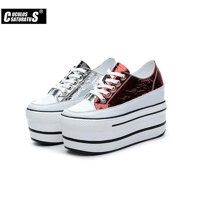 Women Chunky Sneakers Casual Vulcanized Shoes Woman High Platform Boots 10.5CM Lace Up High Top Genuine Leather Sneakers Women
Women Chunky Sneakers Casual Vulcanized Shoes Woman High Platform Boots 10.5CM Lace Up High Top Genuine Leather Sneakers Women