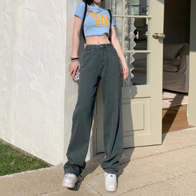 Jeans Women 2023 Chic New Ladies Non Strech Hot Style Design Wide Leg Loose Pants Slim High Waist Distressed Purple Space Gray
Jeans Women 2023 Chic New Ladies Non Strech Hot Style Design Wide Leg Loose Pants Slim High Waist Distressed Purple Space Gray