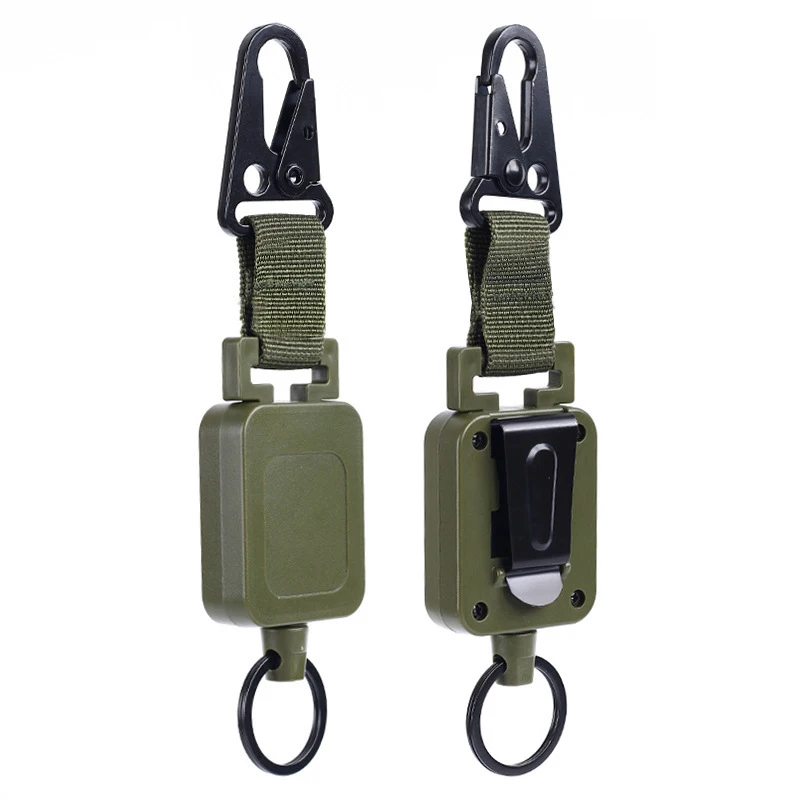 High Quality Steel Wire Keychain Holder Multi-purpose Tactical Backpack Hooks Retractable Badge Reels Outdoor Accessories
High Quality Steel Wire Keychain Holder Multi-purpose Tactical Backpack Hooks Retractable Badge Reels Outdoor Accessories