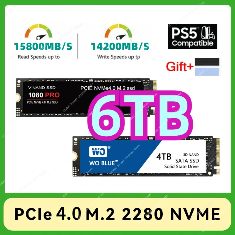 8TB New 2023 M2 1080 PRO 1TB 2TB HDD Hard Drive M.2 SSD Solid State Drive M2 SATA NVMe Internal Hard Disk For Laptop Desktop PC
8TB New 2023 M2 1080 PRO 1TB 2TB HDD Hard Drive M.2 SSD Solid State Drive M2 SATA NVMe Internal Hard Disk For Laptop Desktop PC