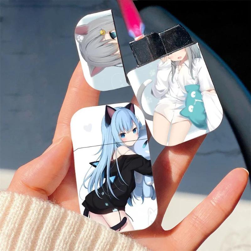 Cartoon Anime Cigar Lighter Windproof Pink flame Inflated Jet Lighter Outdoor Portable Strong Fire Power Fuel lighter Men Gift
Cartoon Anime Cigar Lighter Windproof Pink flame Inflated Jet Lighter Outdoor Portable Strong Fire Power Fuel lighter Men Gift