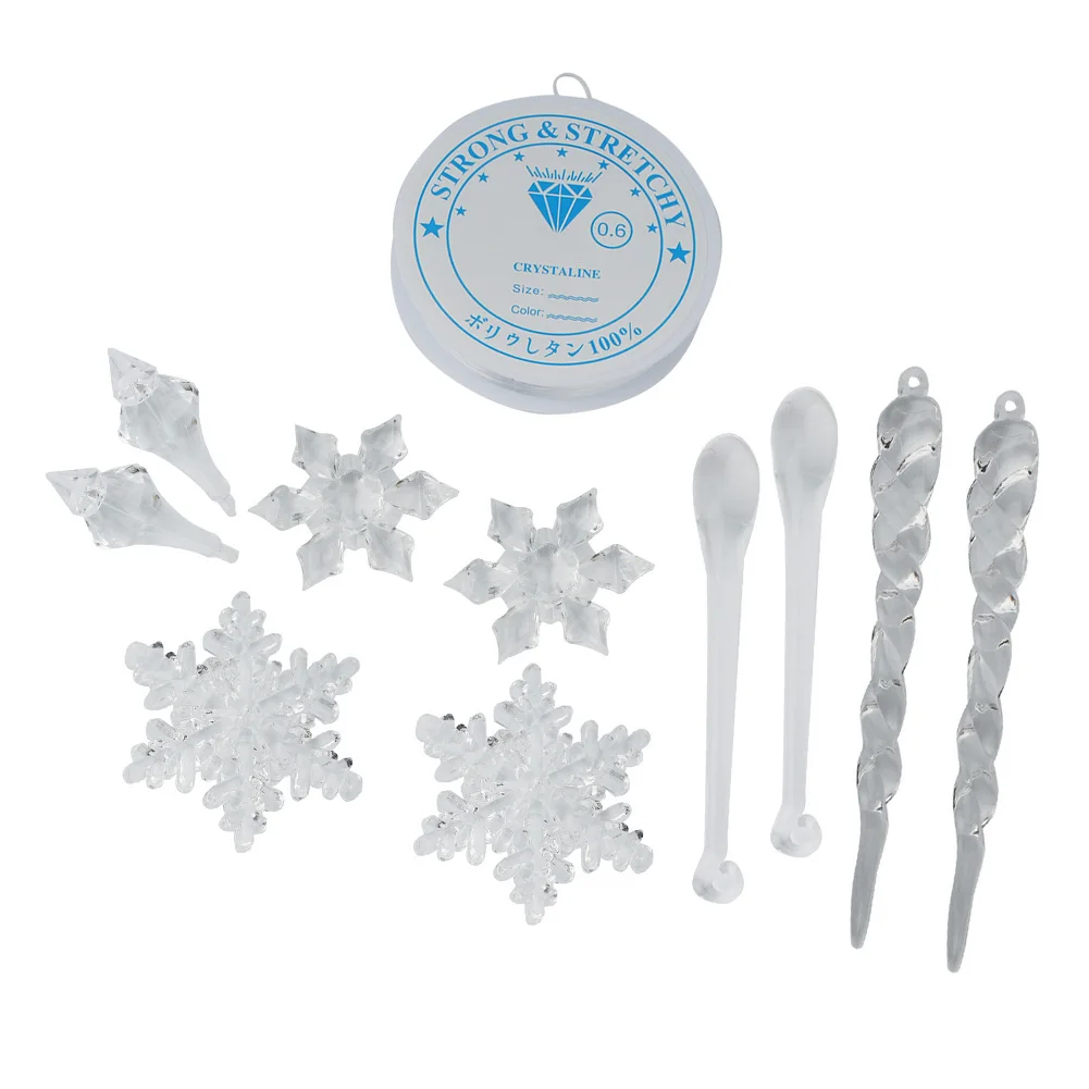 27Pcs Christmas Decorations 2023 Snowflake Icicle Acrylic Ornaments Hanging Pendant Xmas Tree Home Decor New Year's Eve
27Pcs Christmas Decorations 2023 Snowflake Icicle Acrylic Ornaments Hanging Pendant Xmas Tree Home Decor New Year's Eve
