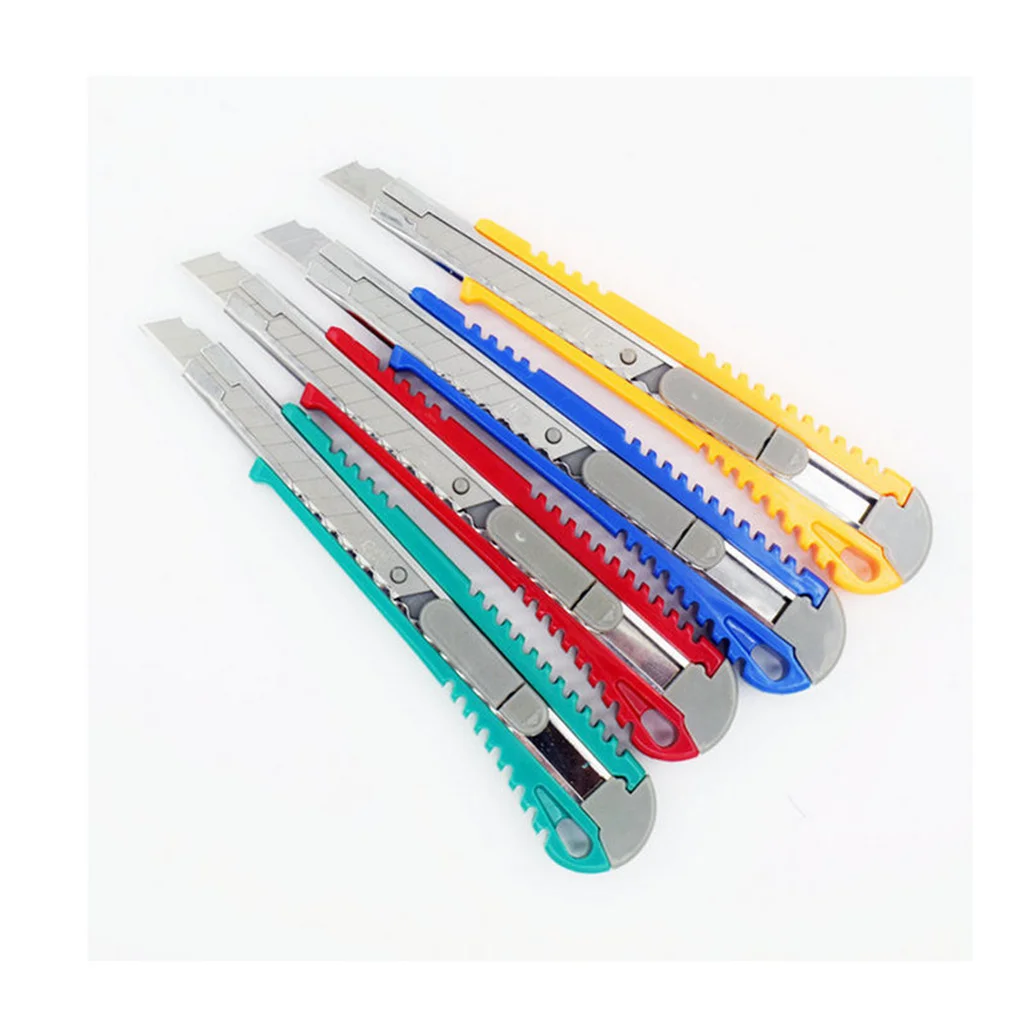 Rigang Utility Knife Metal Portable Wallpaper Knife 9MM Retractable Metal Sharp Utility Knife High Quality For Office Supplies
Rigang Utility Knife Metal Portable Wallpaper Knife 9MM Retractable Metal Sharp Utility Knife High Quality For Office Supplies