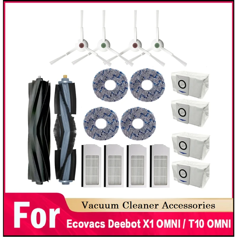 18PCS Replacement Kit For Ecovacs Deebot X1 OMNI /T10 TURBO Robot Vacuum Cleaner Filter Main Side Brush Mop Dust Bag
18PCS Replacement Kit For Ecovacs Deebot X1 OMNI /T10 TURBO Robot Vacuum Cleaner Filter Main Side Brush Mop Dust Bag