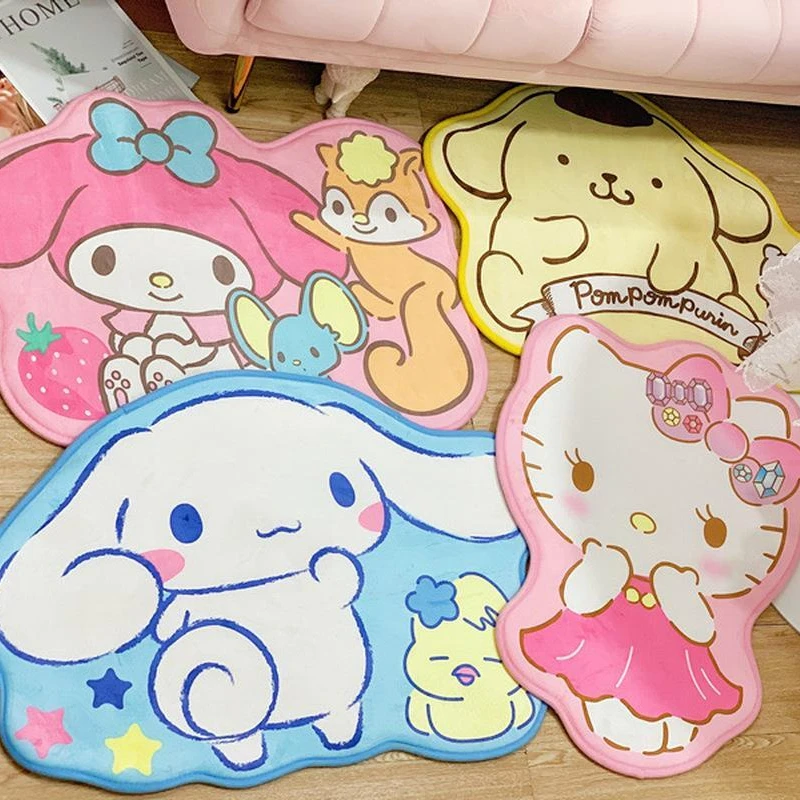 Sanrio Cartoon Hello Kitty Plush Style Floor Mat Kuromi Little Twin Star Bathroom Water Absorbing Pad Non Slip Pad Cute Doormat
Sanrio Cartoon Hello Kitty Plush Style Floor Mat Kuromi Little Twin Star Bathroom Water Absorbing Pad Non Slip Pad Cute Doormat