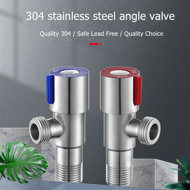 304 Stainless Steel Angle Valve Thickened Explosion-proof Cold Hot Mixed Water One In Two Out Water Heater Triangle Valve
304 Stainless Steel Angle Valve Thickened Explosion-proof Cold Hot Mixed Water One In Two Out Water Heater Triangle Valve