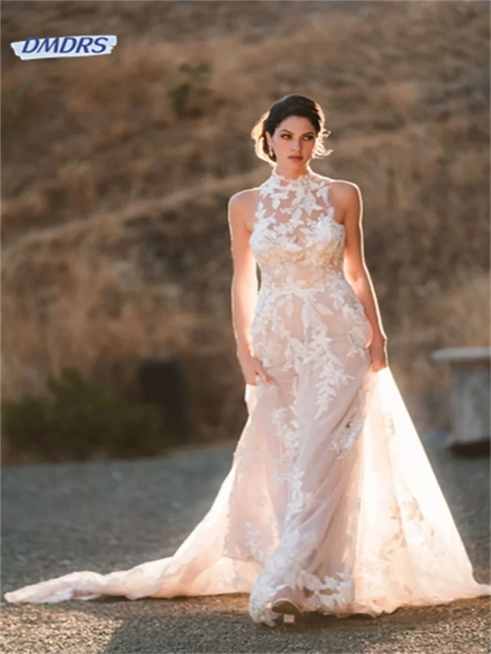 Beach Appliques 3D Flower Wedding Dress Bohemian Mermaid Floor-length Bridal Gown Romantic Vestidos De Novia
Beach Appliques 3D Flower Wedding Dress Bohemian Mermaid Floor-length Bridal Gown Romantic Vestidos De Novia