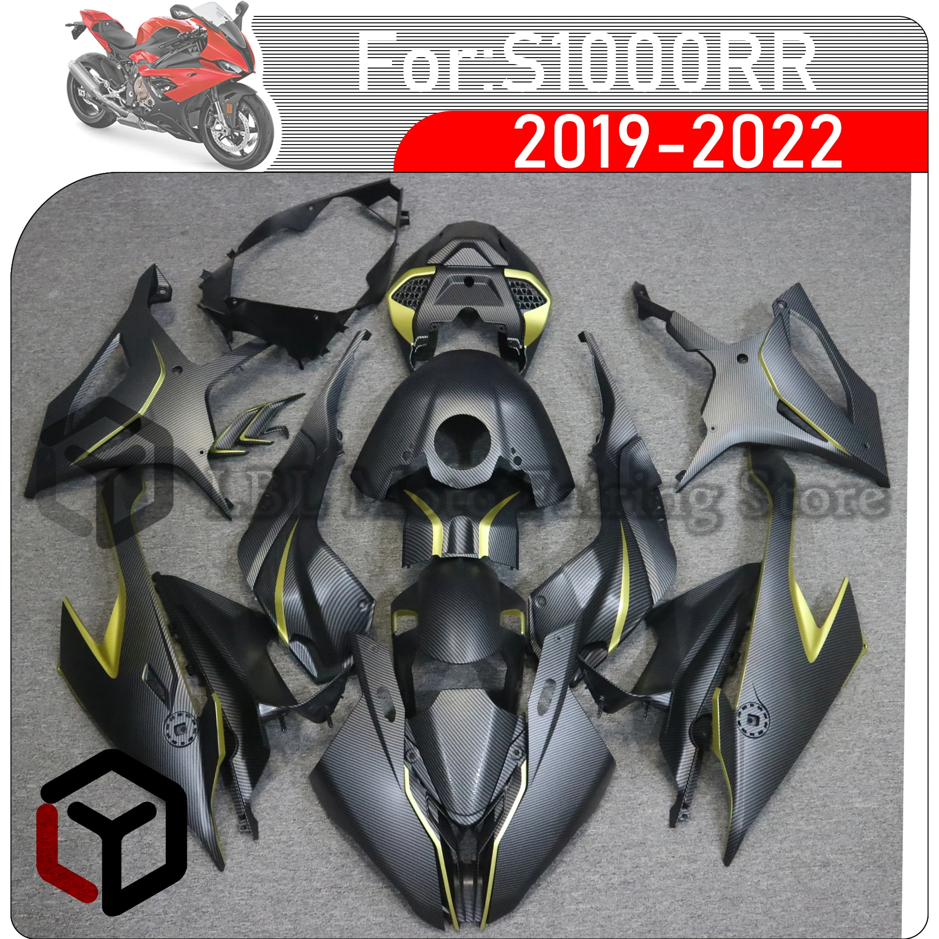 

For BMW S 1000RR S1000 RR S1000rr 2019 2020 2021 2022 Motorcycle Fairings Injection Mold Painted ABS Plastic Bodywork Kit Sets