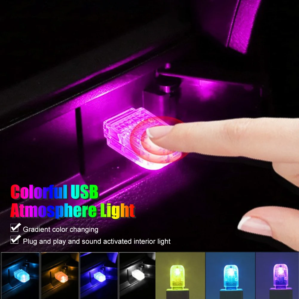 New Mini USB Light LED Night Light Auto Colorful Interior Atmosphere Light Emergency Lighting Light Car Ambient Light Neon Light
New Mini USB Light LED Night Light Auto Colorful Interior Atmosphere Light Emergency Lighting Light Car Ambient Light Neon Light