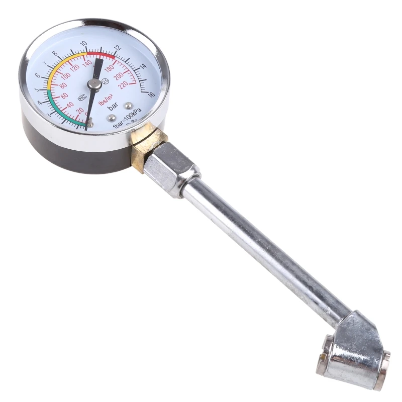 

Tire Low Air Pressure Gauge Heavy Duty Accurate Large Glossy Dial Easy to Read for Car Truck Tires Tester Meter Durable