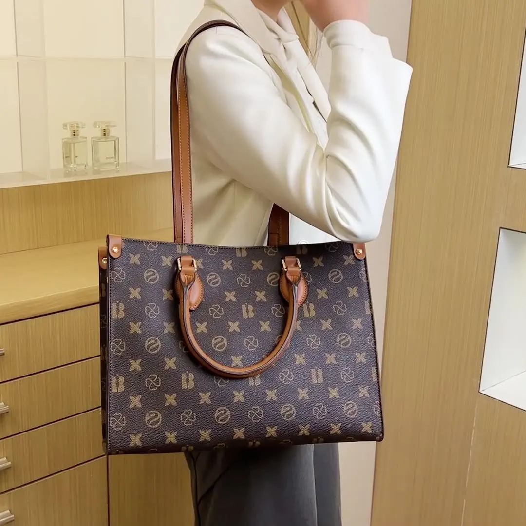 

new women's handbag large capacity authentic Tote bag light luxury senior sense all fashion single shoulder crossbody bag C013